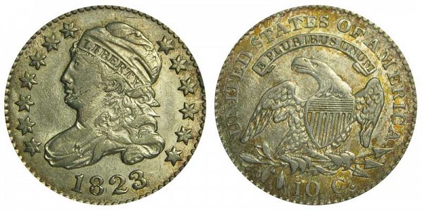 1823/2 Capped Bust Dime - Small E's