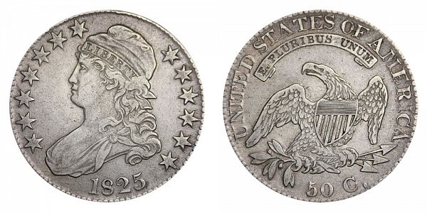 1825 Capped Bust Half Dollar