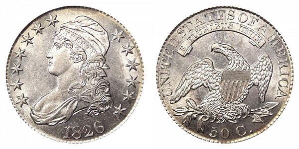 1826 Capped Bust Half Dollar 