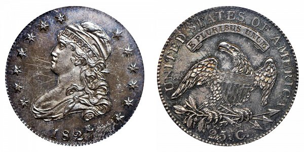 1827 Capped Bust Quarter - Restrike - Square Base 2