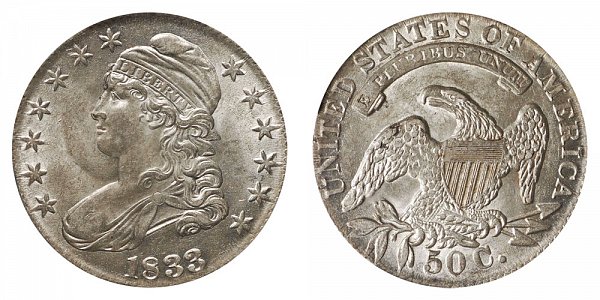 1833 Capped Bust Half Dollar 