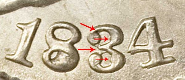 1834 3 Over Inverted 3 Capped Bust Half Dime