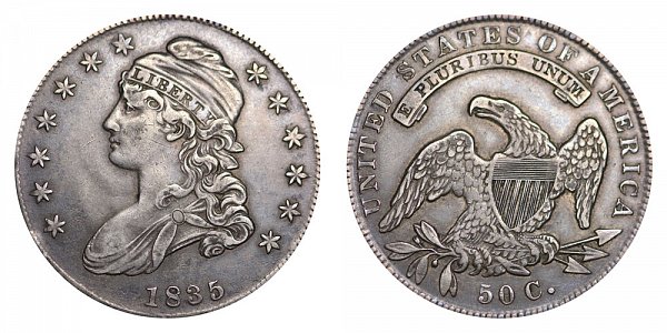 1835 Capped Bust Half Dollar 