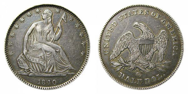 1840 O Seated Liberty Half Dollar 