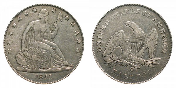 1841 O Seated Liberty Half Dollar