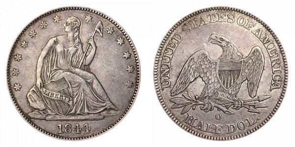 1844 O Seated Liberty Half Dollar