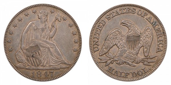 1847 Seated Liberty Half Dollar