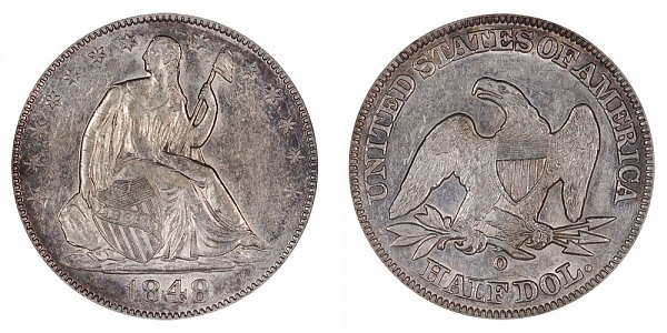 1848 O Seated Liberty Half Dollar