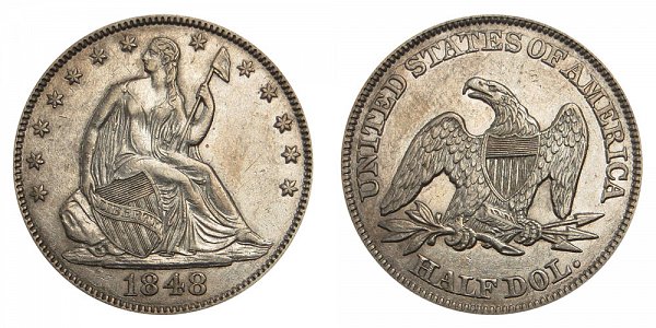 1848 Seated Liberty Half Dollar 