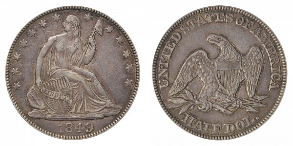 1849 Seated Liberty Half Dollar 