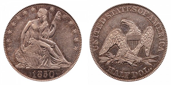 1850 Seated Liberty Half Dollar 