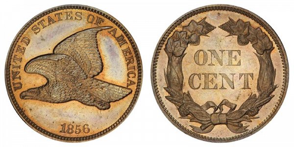 1856 Flying Eagle Cent Penny 