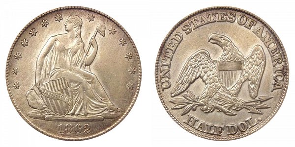 1862 Seated Liberty Half Dollar