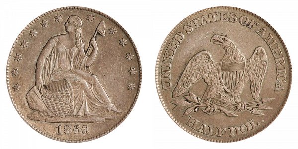 1863 Seated Liberty Half Dollar