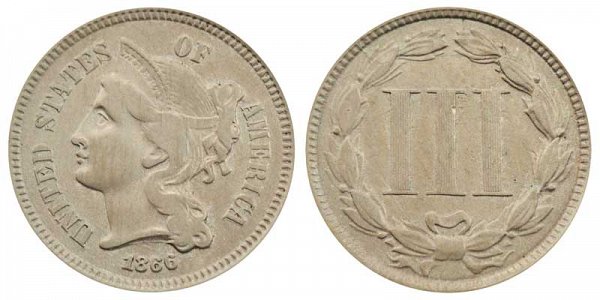 1866 Nickel Three Cent Piece