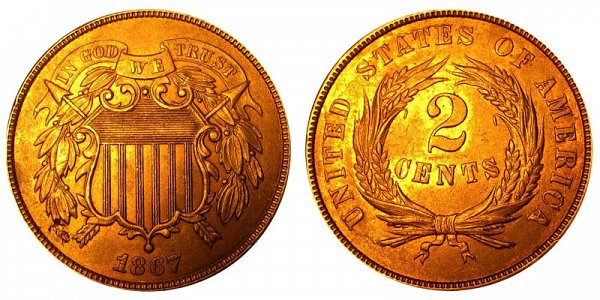 1867 Two Cent Piece