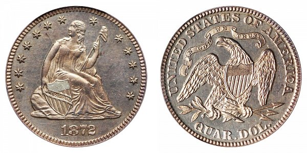 1872 Seated Liberty Quarter