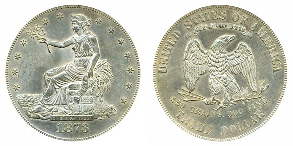 1873 Trade Silver Dollar 