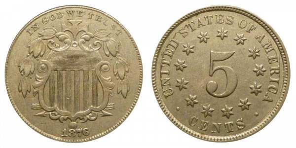 1876 Shield Nickel