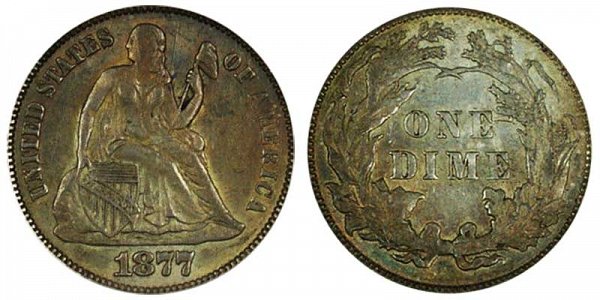 1877 Seated Liberty Dime