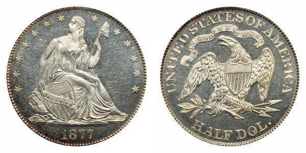 1877 Seated Liberty Half Dollar