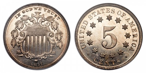 1877 Shield Nickel 