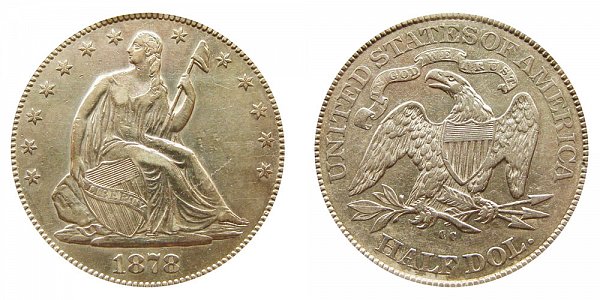 1878 CC Seated Liberty Half Dollar 