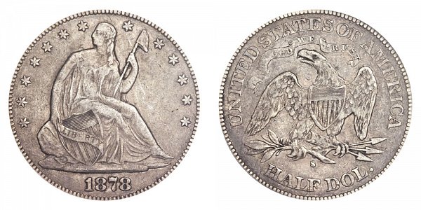 1878 S Seated Liberty Half Dollar 