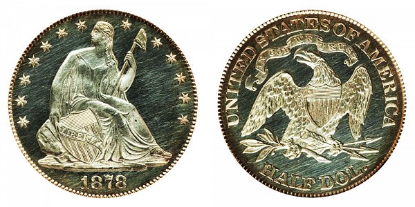 1878 Seated Liberty Half Dollar 