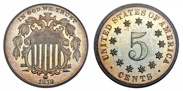 1878 Shield Nickel 