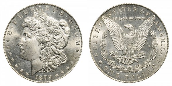 1879 CC Morgan Silver Dollar - Clear CC