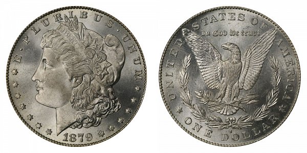 1879 S Morgan Silver Dollar - Reverse of 1879 