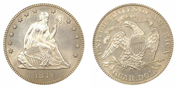 1879 Seated Liberty Quarter 