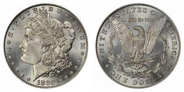 1880 O Morgan Silver Dollar - Normal Date 