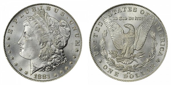 1881 CC Morgan Silver Dollar 