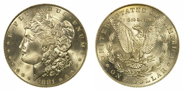 1881 S Morgan Silver Dollar 