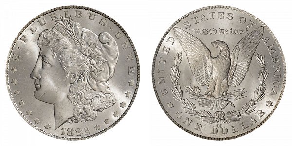 1882 CC Morgan Silver Dollar 