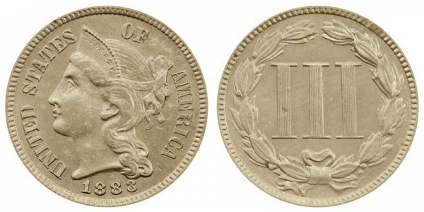 1883 Nickel Three Cent Piece 