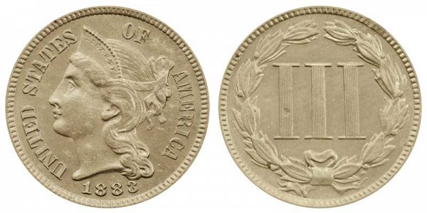1883 Nickel Three Cent Piece 