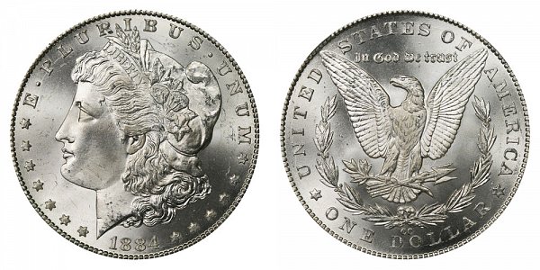 1884 CC Morgan Silver Dollar 
