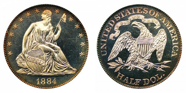 1884 Seated Liberty Half Dollar 