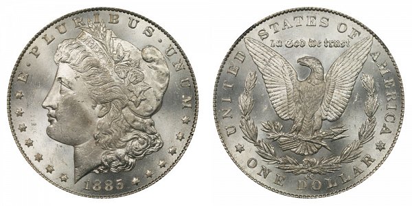 1885 CC Morgan Silver Dollar 