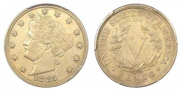 1885 Liberty Head V Nickel 