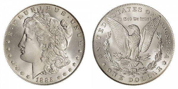 1885 O Morgan Silver Dollar 