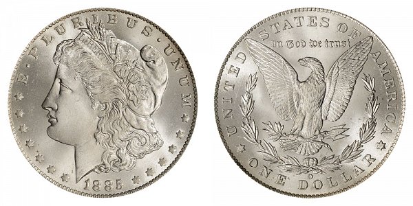 1885 O Morgan Silver Dollar