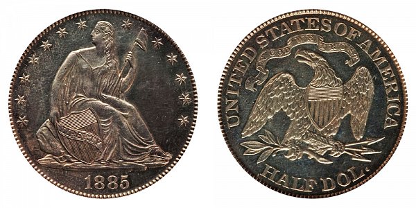 1885 Seated Liberty Half Dollar