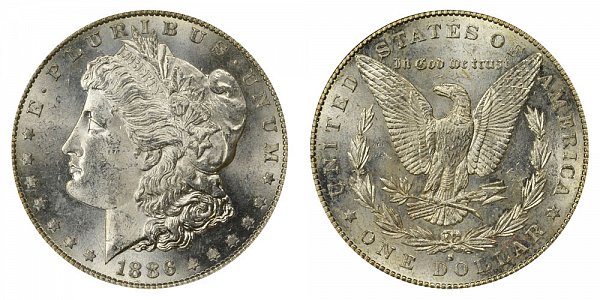1886 S Morgan Silver Dollar 