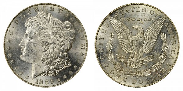 1886 S Morgan Silver Dollar