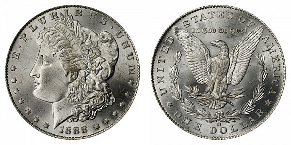 1888 O Morgan Silver Dollar 