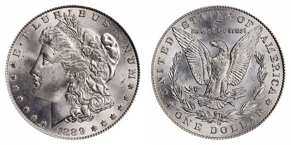 1889 O Morgan Silver Dollar 